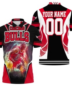 Chicago Bulls Michael Jordan Legend Slam Dunk Polo Shirt - Ideal Gift For Fans