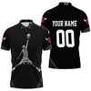 Chicago Bulls Michael Jordan Legends Black & Red Polo Shirt - Ideal Gift For Fans