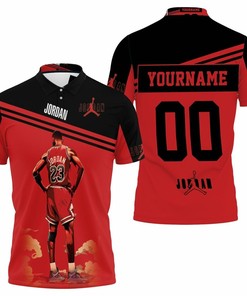 Chicago Bulls Standings Polo Shirt - Michael Jordan 23 Gift For Fans