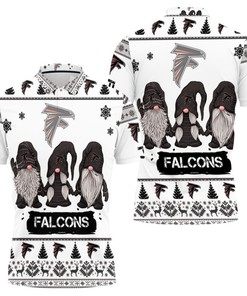 Christmas Gnomes Atlanta Falcons 3D Polo Shirt - Perfect Gift For Nfl Fans And Christmas Lovers