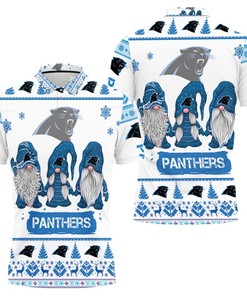 Christmas Gnomes Carolina Panthers Gift 3D Polo Shirt - Ideal Gift For Nfl Fans And Christmas Lovers