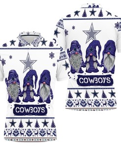 Christmas Gnomes Dallas Cowboys Christmas Inspired 3D Polo Shirt