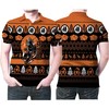 Christmas Knitting Pattern Son Goku Super Saiyan Fighting Dragon Ball Polo Shirt - Unique Gift For Anime Fans