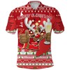Christmas Moose Maple Leaf Version Polo Shirt For Canada - Gift For Fans With Athleisure T-Shirt