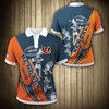 Cincinnati Bengals Casual 3D Athleisure T-Shirt For Nfl Fans