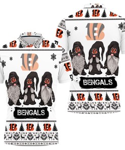 Cincinnati Bengals Christmas Gnomes Polo Shirt For Fans