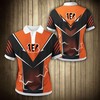 Cincinnati Bengals Flame 3D Printed Polo Shirt For Nfl Fans