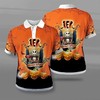 Cincinnati Bengals Halloween 3D Printed Polo Shirt For Nfl Fans