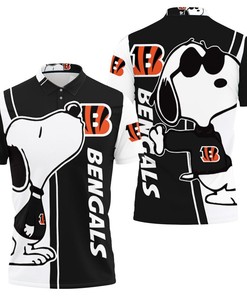 Cincinnati Bengals Snoopy Lover Personalized 3D Polo Shirt For Fans