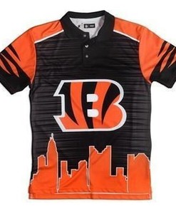 Cincinnati Bengals Thematic All Over Print Polo Shirt For Fans