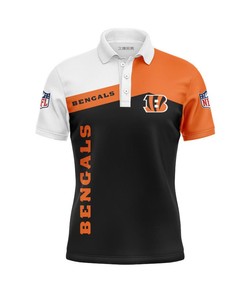 Cincinnati Bengals Women'S All Over Print Polo T-Shirt For Fans