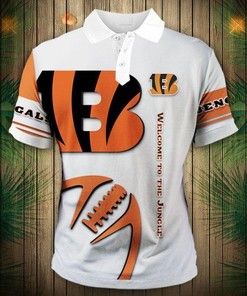 Cincinnati Bengals Zigzag Casual All Over Print Polo T-Shirt For Fans
