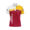 Classic And Chic Arizona Cardinals Women'S Button Up Polo Shirt