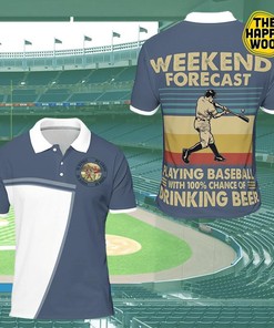 Classic And Stylish: Polo Shirt For Baseball Fans With Personalized 3D Print