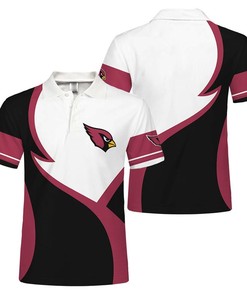 Classic Arizona Cardinals Button Up Polo Shirt - Great For Fans