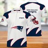 Classic Look - White Polo Shirt Featuring New England Patriots Team Logo