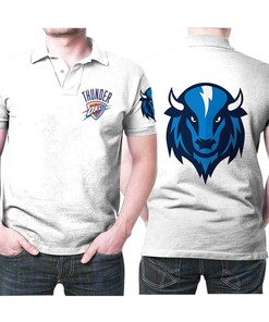 Classic Mascot Logo All Over Print Polo Shirt - Perfect Gift For Oklahoma City Thunder Fans