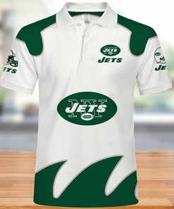 Classic White Polo Shirts For New York Jets Fans - Classic Look