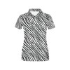Classic Zebra Print Women'S Polo Shirt For Animal Lovers