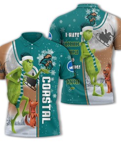Coastal Carolina Chanticleers Ncaa I Hate Morning People 3D Polo Shirt - Personalized And Funny Fan Apparel