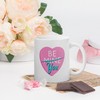 Conversation Hearts Valentines Day Coffee Mug - Sweetheart Ceramic with Candy Hearts