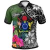 Cook Islands Turtle Plumeria Banana Leaf Custom Polo For Incredible Tropical Fans