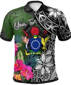 Cook Islands Turtle Plumeria Banana Leaf Custom Polo For Incredible Tropical Fans