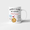 Cookies and Milk Mug Set - When I Dunk My Cookies I Think Of You, Funny and Cute Valentines Day Mug