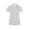 Cool Shiba Inu Print Design Women'S Polo Shirt - Gift For Fans Of Shiba Inu And Sports