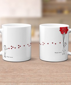 Couple Cup Coffee Cup Gift For Valentines Day Wedding, Unique Valentines Day Gift Idea