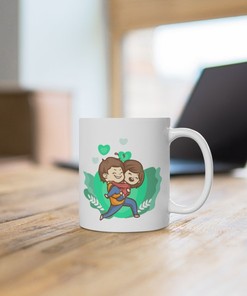 Couple Mug For Valentines - Cute Valentine Gift Set For Your Valentine - Boyfriend And Girlfriend Gift Set