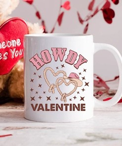 Cowboy XOXO Love Retro Mug, Perfect Valentines Day Gift For Her, Couple Gift