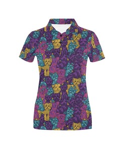 Creative Yorkshire Terriers Print Women'S 3D Polo Shirt For Dog Lovers