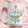 Cupids Love Lodge Mug - Valentines Day Coffee Mug - Cupid Mug - Brewing Co Mug
