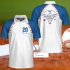 Custom Baseball Team Custom Name And Number Polo Shirt - Perfect For Sports Fans With A Twist
