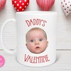 Custom Face Daddy Valentine Gift Mug - Personalized Mug for Mom, Baby & Baby Photo Mug with Gift for Her and Him