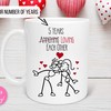 Custom Loving Each Other Valentine's Day Mug - Personalized Mug for Her and Him and Annoying Lover Mug