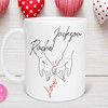 Custom Names Valentines Day Mug - Personalized Name Mug for Boyfriend with 1st Anniversary Gift and Cute Mugs