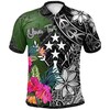 Custom Personalised Kosrae Turtle Plumeria Banana Leaf All Over Print Polo T-Shirt