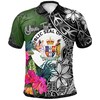 Custom Personalised Niue Turtle Plumeria Banana Leaf 3D Printed Polo Shirt