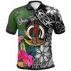 Custom Turtle Plumeria Banana Leaf Polo Shirt From Vanuatu