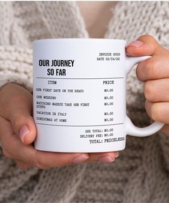 Custom Valentines Mug - Personalised Gift Set - Couples Mug