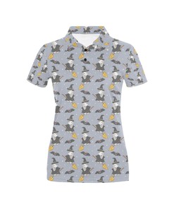Custom Witch Print Women'S 3D Polo Shirt For Halloween Lovers