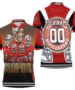 Customizable Red Polo Shirt- Tampa Bay Buccaneers 2021 Nfl Champions Perfect Gift For Fans