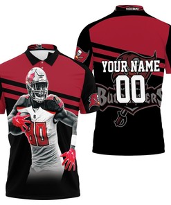 Customizable Tampa Bay Buccaneers Legend Michael Clayton 80 Personalized Polo Shirt - Gift For Nfl Fans