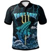 Customized Personalized Trident Thunder Shark Polo Shirt From Tonga