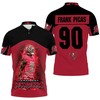 Customized Tampa Bay Buccaneers Frank Picas Legend Number 90 3D Printed Polo Shirt - Fan Gift