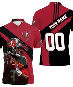 Customized Tampa Bay Buccaneers Legend Jameis Winston Printed 3D Polo Shirt - For Fans