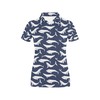 Customized Women'S Polo Shirt With Whale Print Design