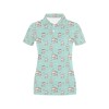 Cute Shiba Inu Print Design Women'S Polo Shirt - Perfect For Comfortable Outdoors And Day-To-Day Activities